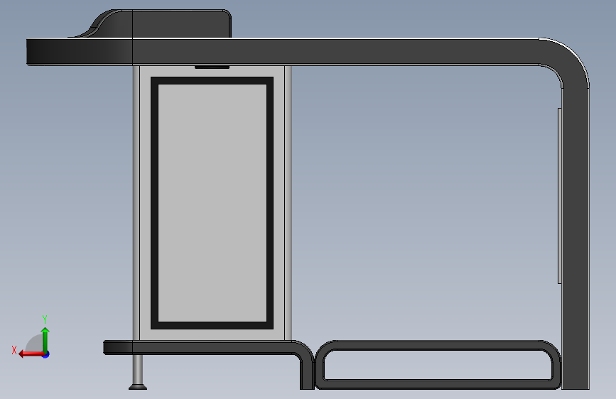 公交车站43_SOLIDWORKS 2019_模型图纸下载 – 懒石网