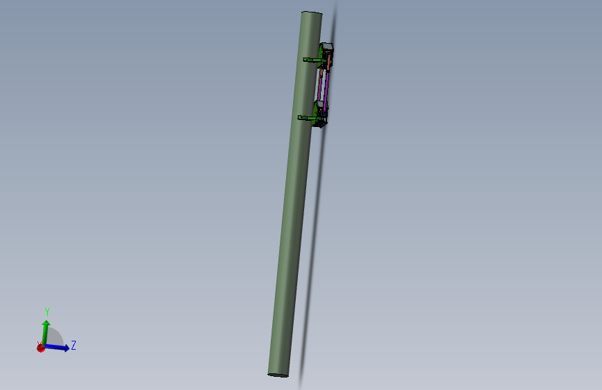 爬杆机器人（sw18可编辑+cad）