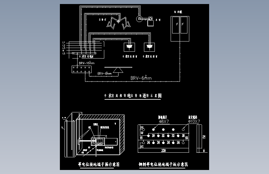 手术室等电位连接示意图
