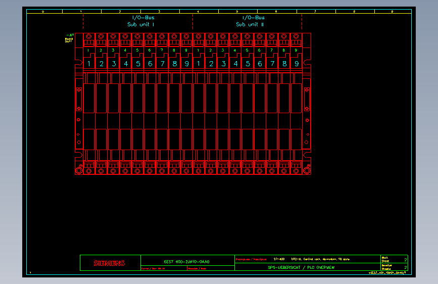 西门子S7-400 AUTO CAD