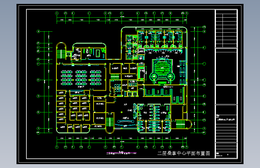 140216某桑拿中心CAD施工图