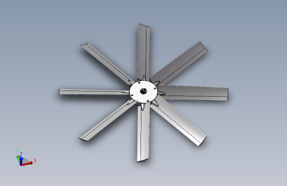 九英尺冷却塔螺旋桨 格式：STP IGS 犀牛 SW STL