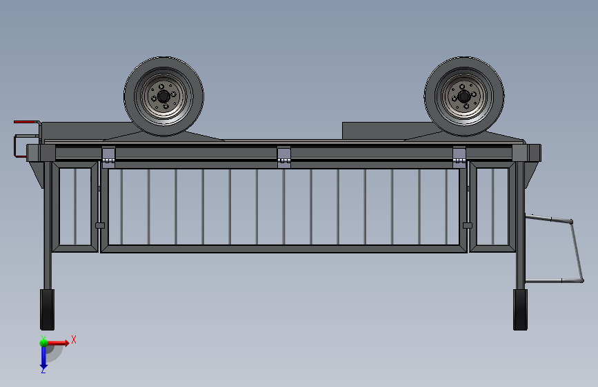 牵引拉车箱_SOLIDWORKS_模型图纸下载 – 懒石网