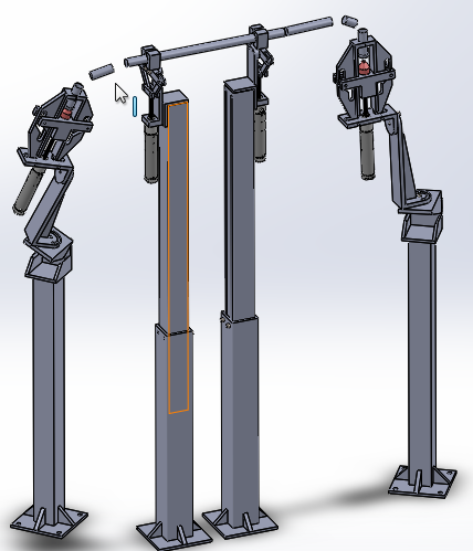 可移动压力试验用夹持架
