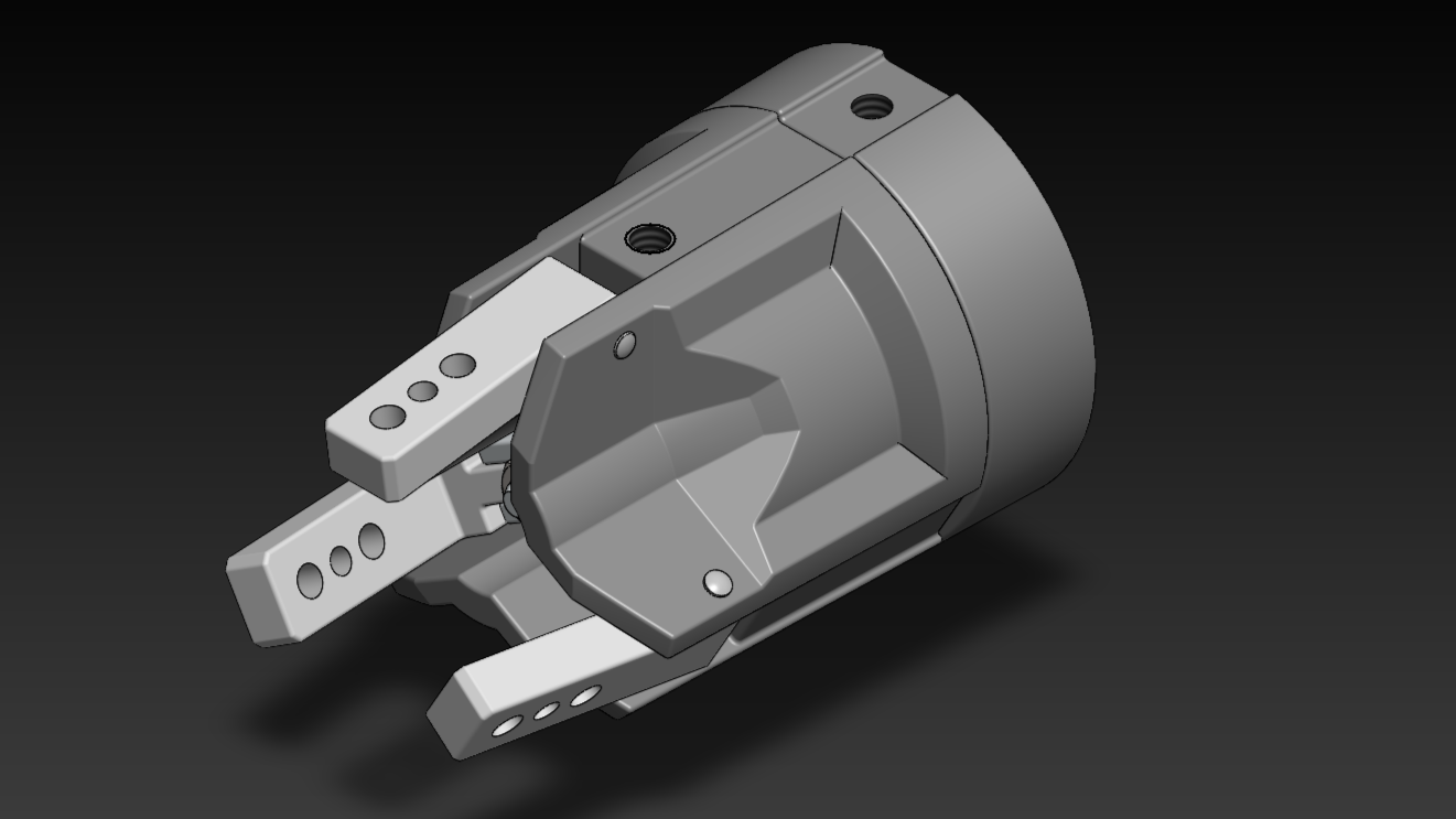 3爪自定心角气动夹持器