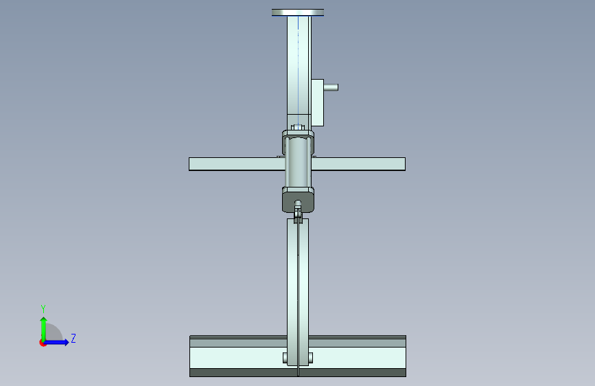 通用机器人第二级轮胎夹持器 左侧视图