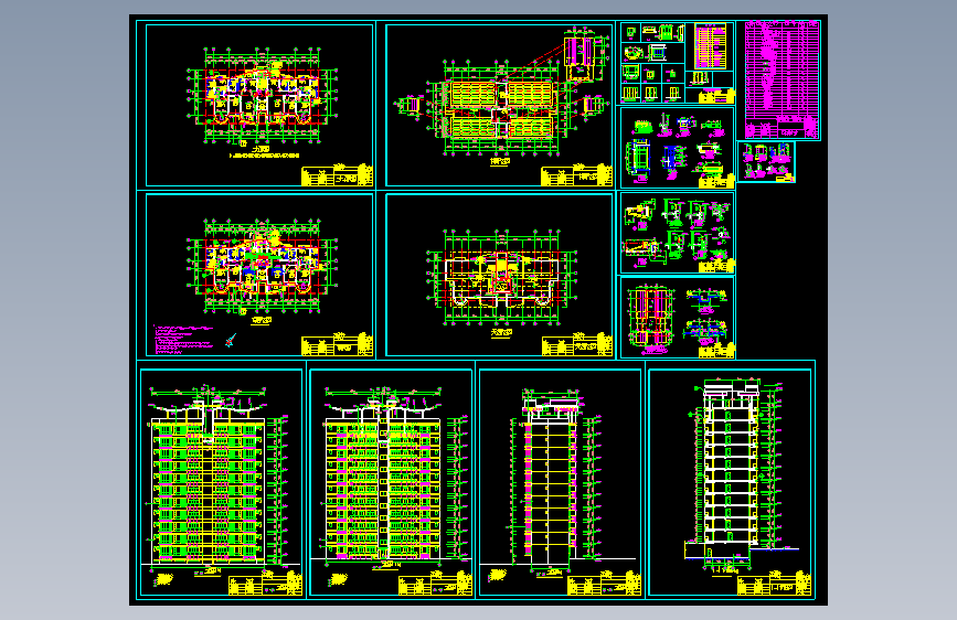 十二层商主楼建筑施工图