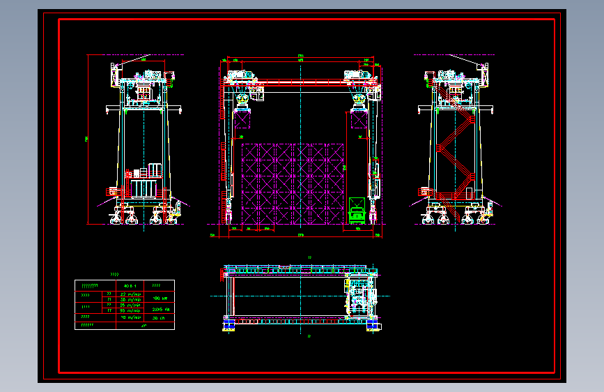 电动RTG_AutoCAD 2000_模型图纸下载 – 懒石网