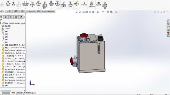 液压油箱模型与CAD