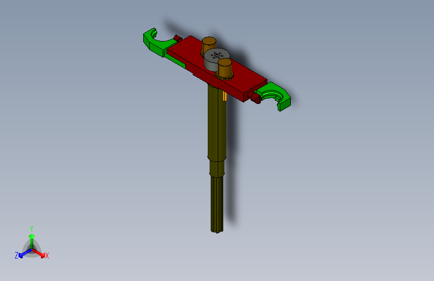 自动换刀机械手CAD【数控镗铣床的自动换刀】【BT40型刀柄】