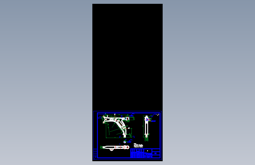 双叉臂式独立悬架设计CAD+说明书 主视图