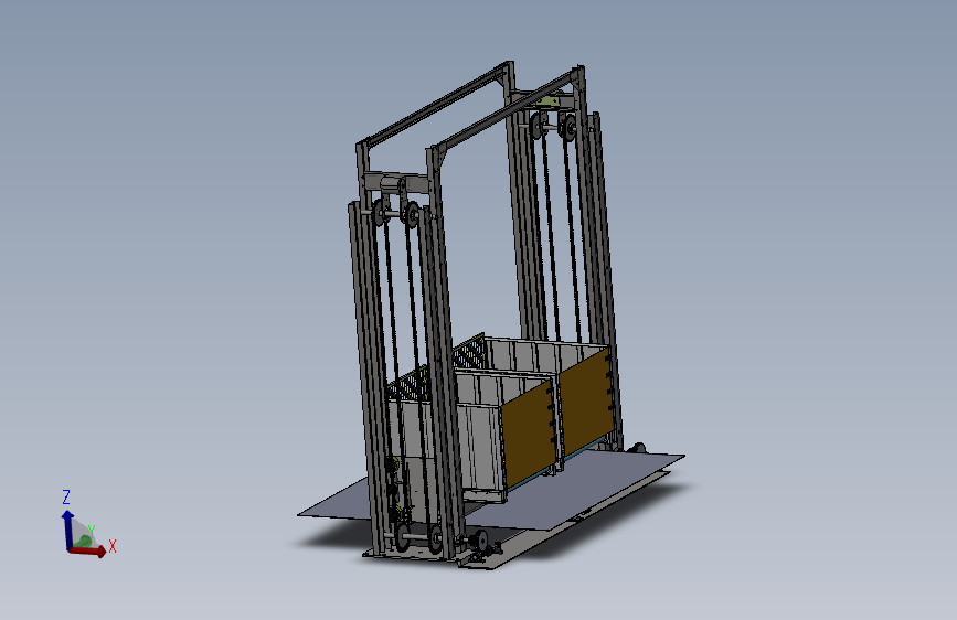 重载升降机3D