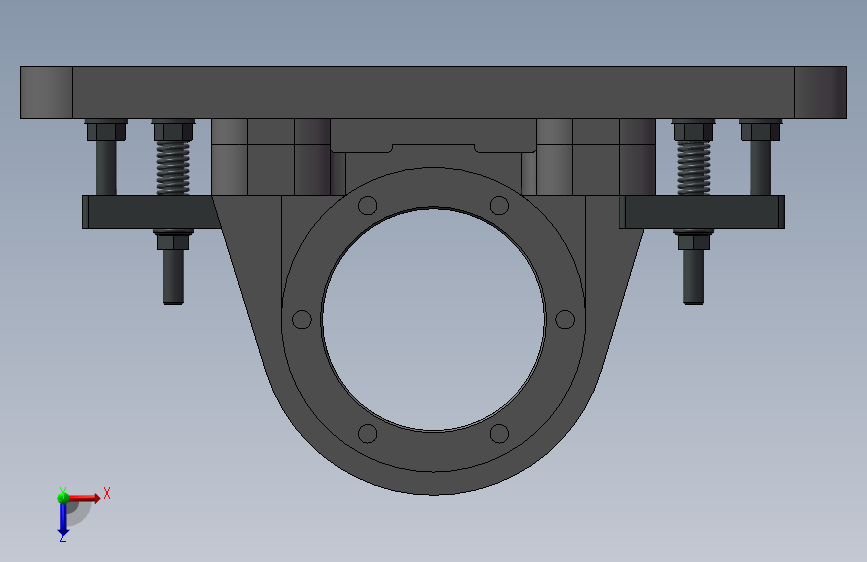 轴承座三维完善_SOLIDWORKS_模型图纸下载 – 懒石网