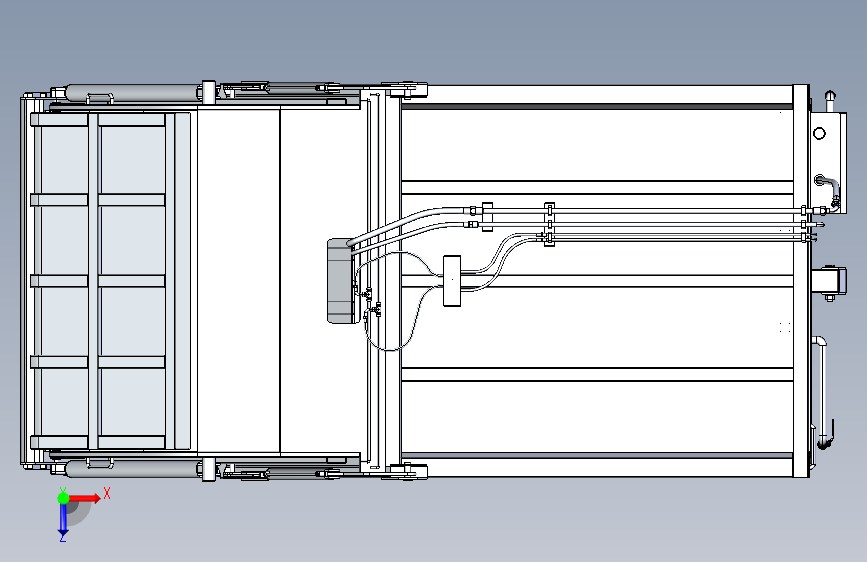 teliscopic_cylinder_garbage-tank-truck-罐车 俯视图