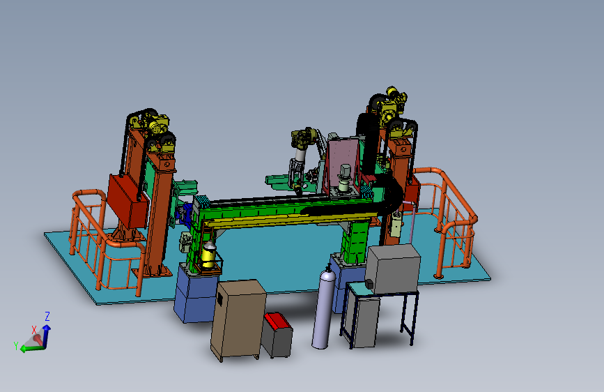 货车底盘机构的机器人自动化焊接岗位