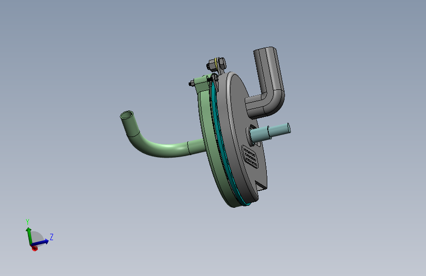 气吸式排种器二维CAD+三维SW