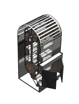 电子工具转盘柜3D数模图纸+Solidworks设计