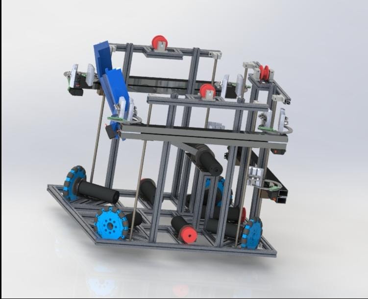 比赛机器车3D图纸+STEP格式