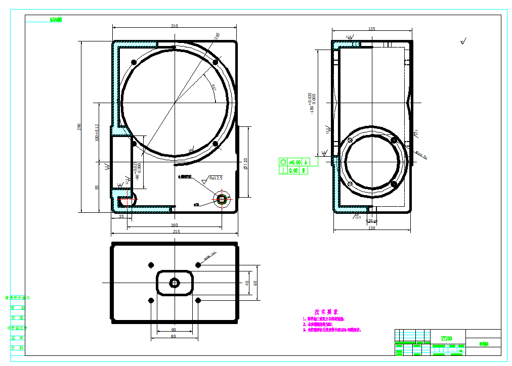 批量生产小型涡轮减速器箱体箱体镗180孔