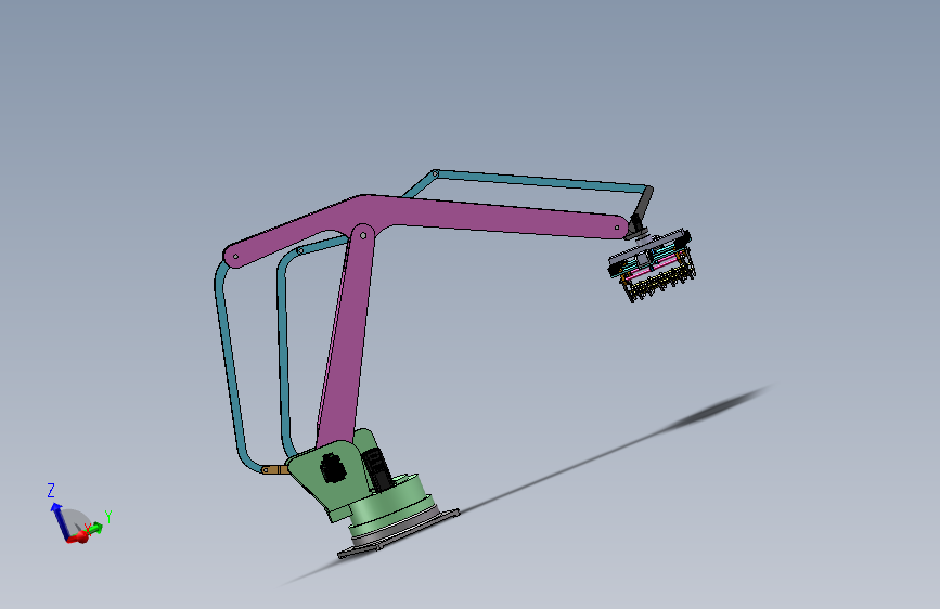 码垛机械手机械臂三维solidworks模型