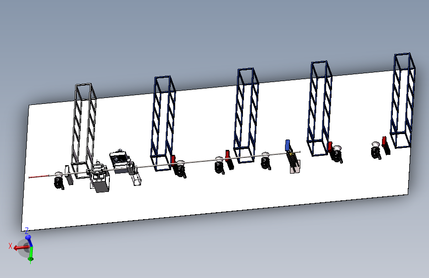 内衬管缩径穿管装置三维solidworks模型