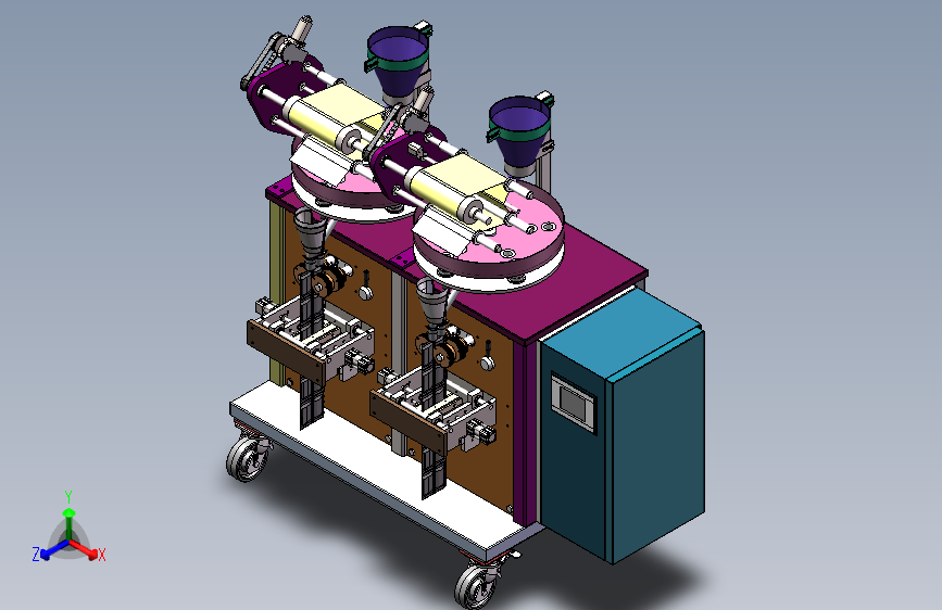 全自动药品包装机三维solidworks模型