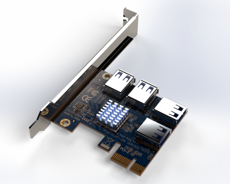PCIe 4X分路器卡