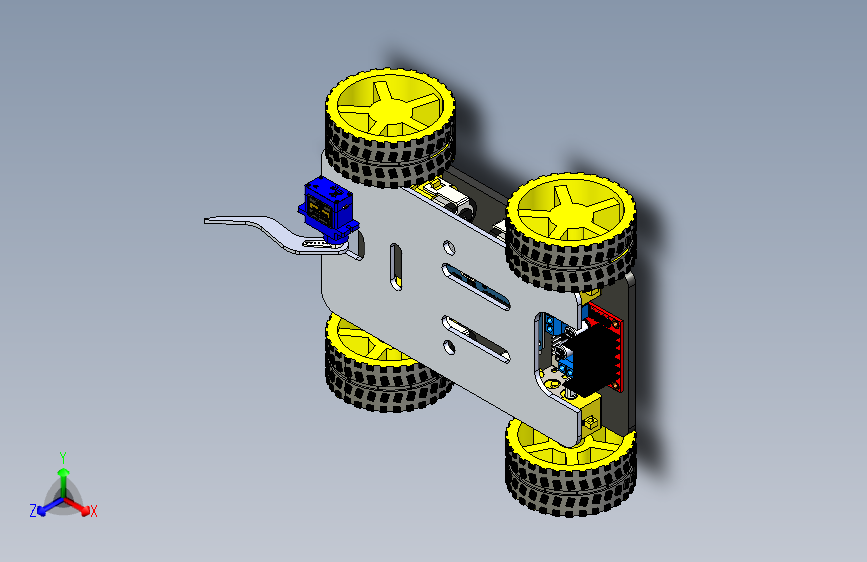 小车底盘3D图纸+STEP格式