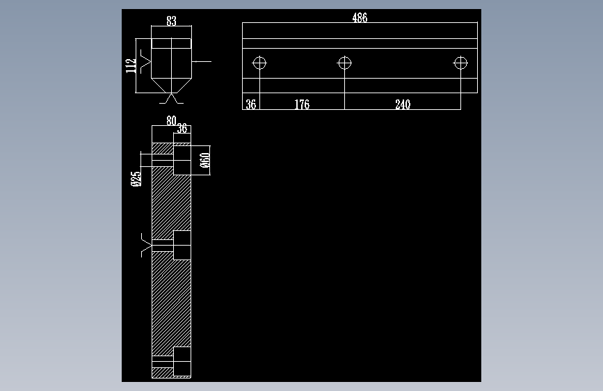 K644-挡板工艺规程及钻3-Φ25孔的钻床夹具设计【长度486】