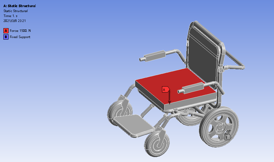 D0138-便携式折叠轮椅三维SW2020带参+CAD+说明书