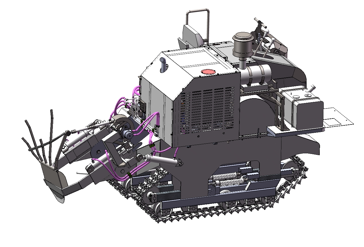 D0066-自走式大葱收获机三维SW2020带参
