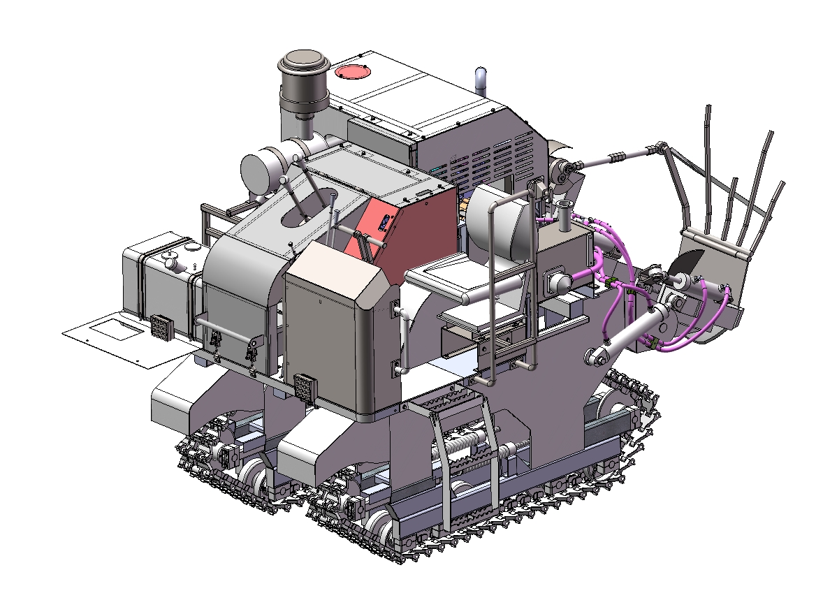 D0066-自走式大葱收获机三维SW2020带参