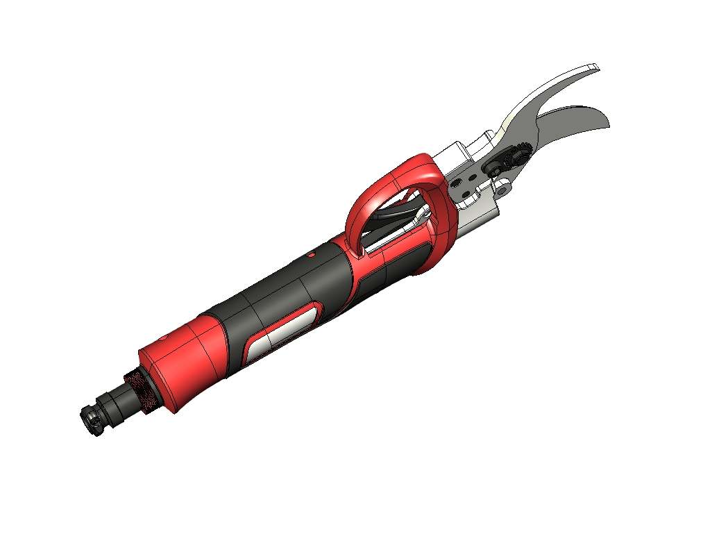 D0077-锂电无刷电剪刀三维UG4.0无参