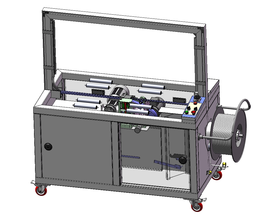 D0247-全自动捆扎机三维SW2018带参