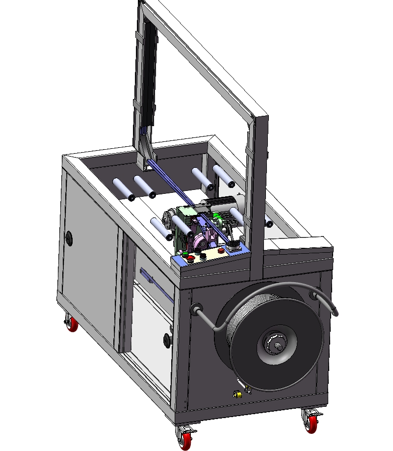 D0247-全自动捆扎机三维SW2018带参