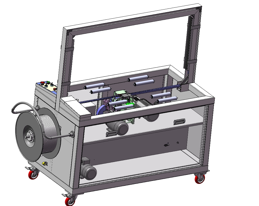 D0247-全自动捆扎机三维SW2018带参