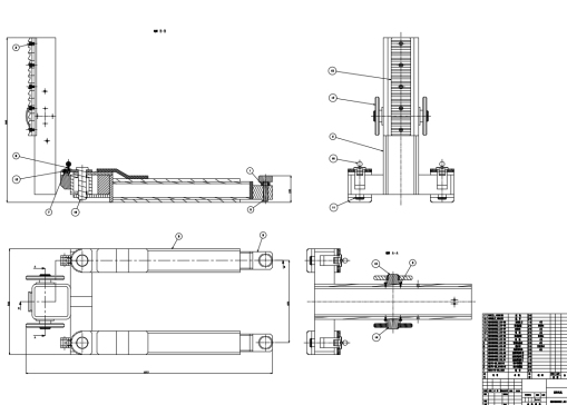 D0377-龙门式二柱汽车举升机设计【两柱式举升机】CAD+说明书==426032=520