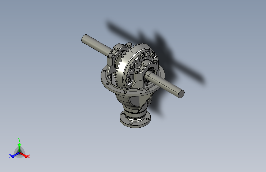 对称式锥齿轮差速器 Catia STP