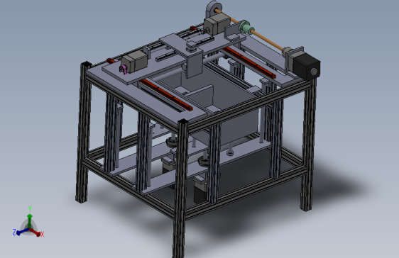 D0463-3D打印机设计三维SW2015带参+CAD+说明书==204736==500