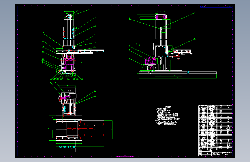 D0465-16仓位立体仓库模拟装置及控制CAD+说明书==173495=600