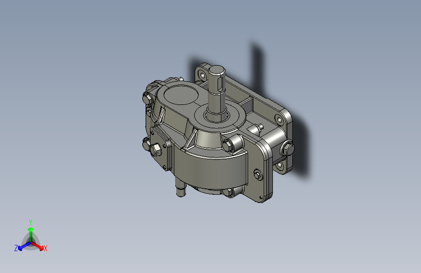 一级直齿圆柱齿轮减速器 CATIA 爆炸图 dwg图纸 STP