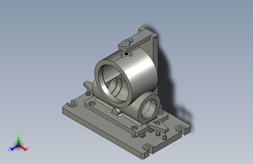2010--蜗杆减速器箱体的工艺规程及钻M20孔夹具设计（含三维Proe）