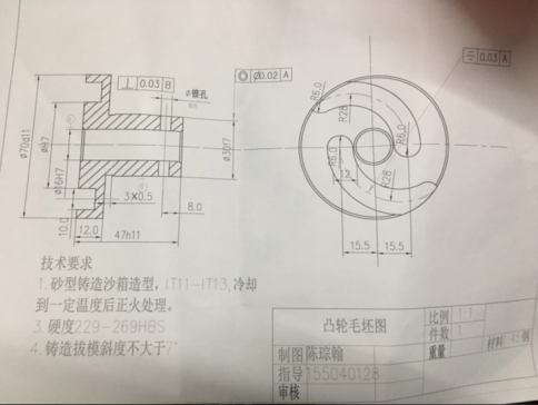 2266-凸轮的工艺规程及铣两个圆弧槽的夹具设计
