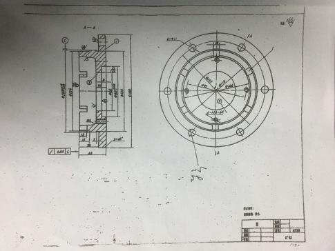 2296-端盖的工艺规程及钻4-M8孔夹具设计（最大直径180）
