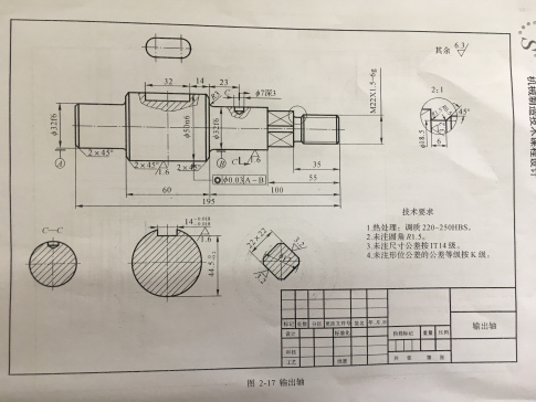 2387--输出轴的机械加工工艺规程设计（轴长195）
