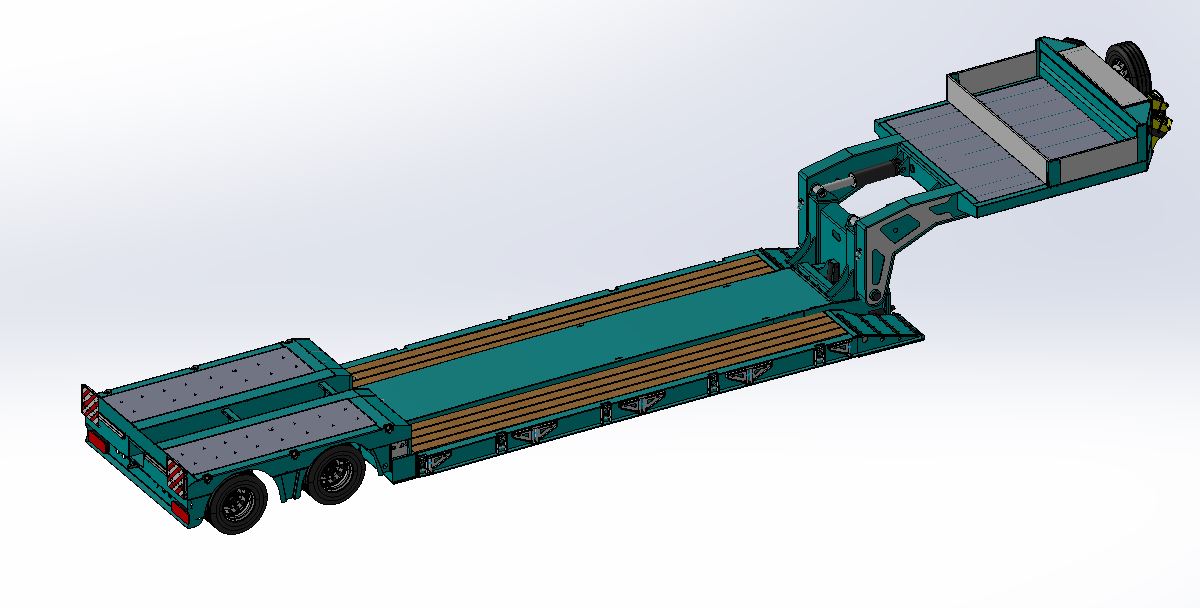低床拖车 2axle