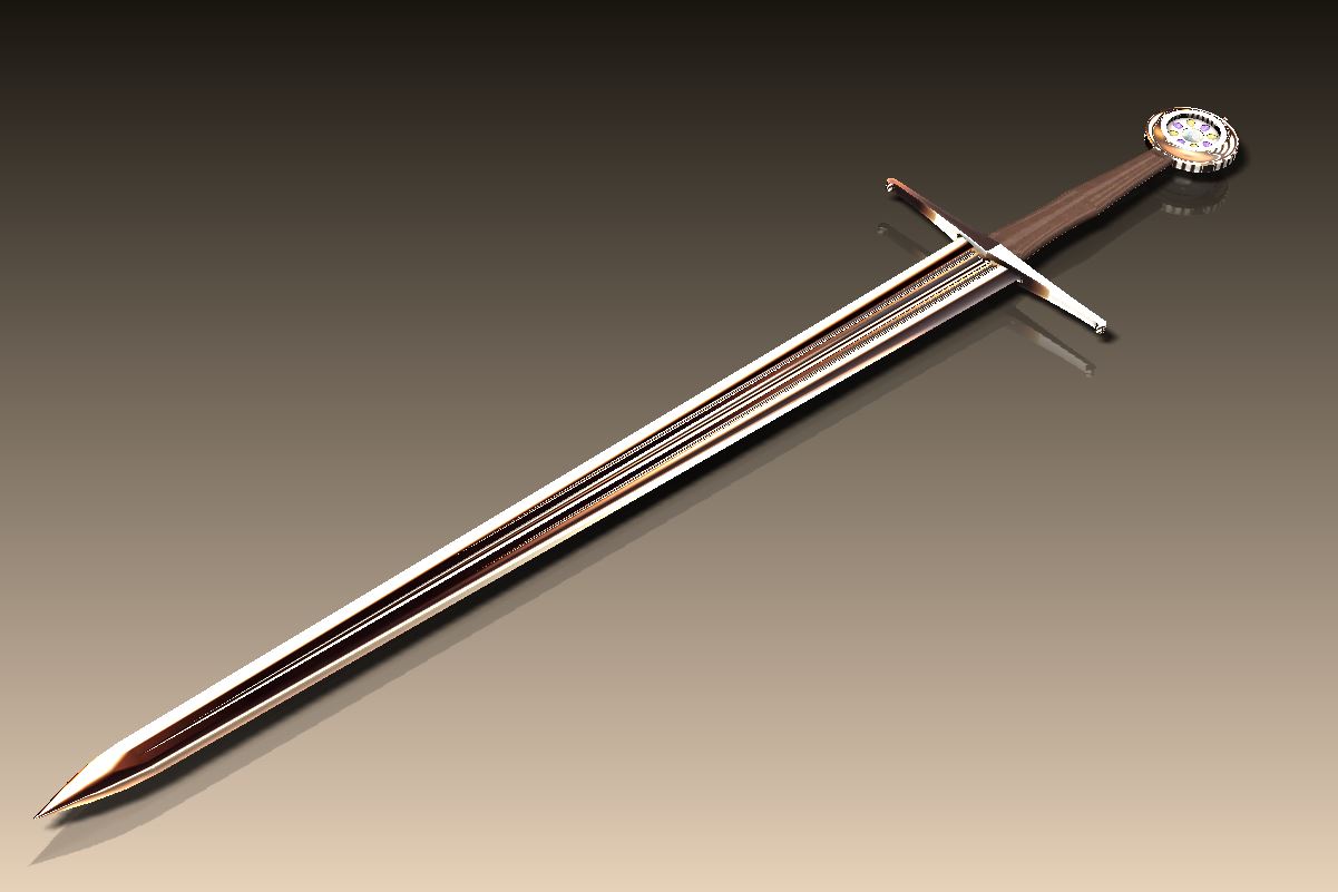 Sword半柄剑模型3D图纸+Solidworks设计