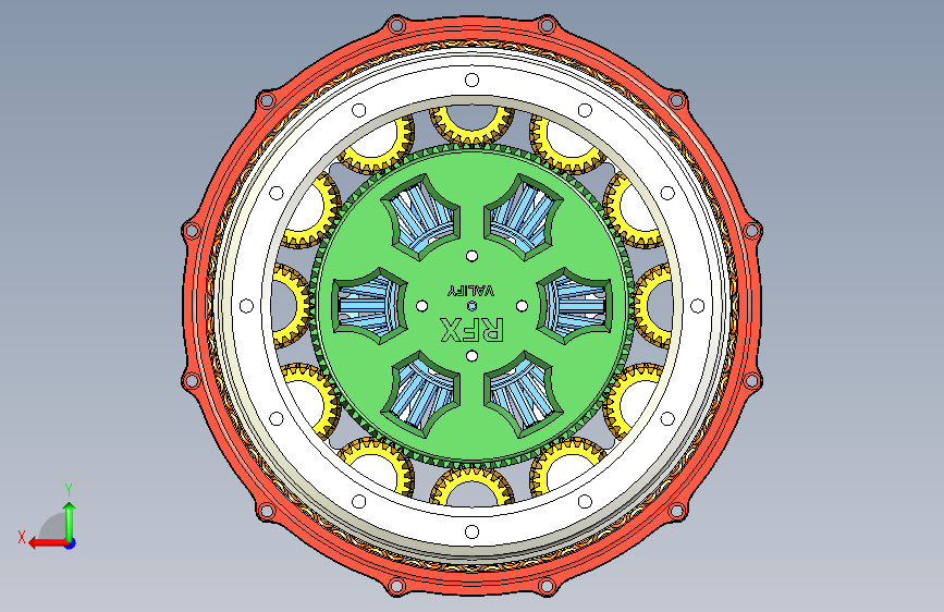 RFX变速器3D数模图纸 STEP格式