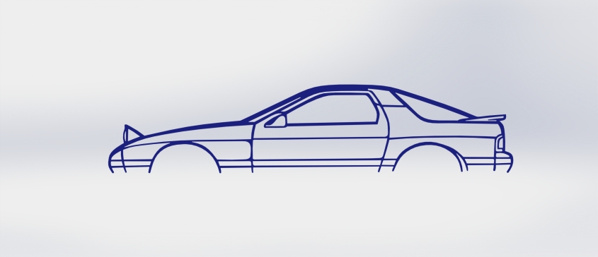 RX7 FC 轮廓