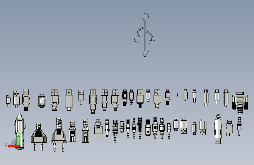 各种USB等插头58款合集